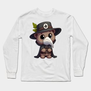 Cute Medieval Doctor Bear Kawaii Long Sleeve T-Shirt